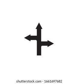 direction icon vector template design