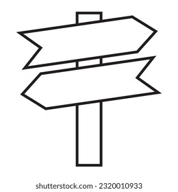 diseño del logotipo de la ilustración de la plantilla del vector de dirección