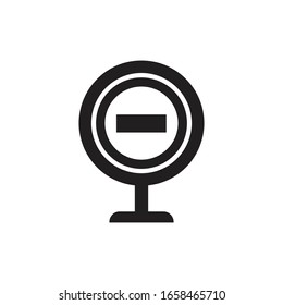 ilustración de símbolo de plantilla de vector de dirección