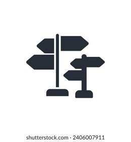 direction icon. vector.Editable stroke.linear style sign for use web design,logo.Symbol illustration.