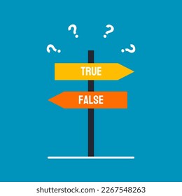 direction indicator - choice of true or false