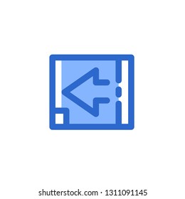 Direction Left Arrow Icon , User Interface Symbol