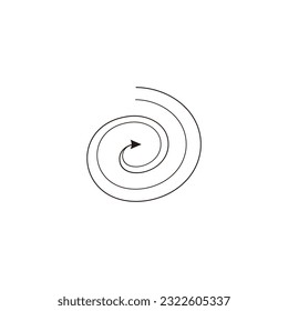 Direction, line arrows geometric symbol simple logo vector