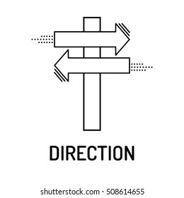 DIRECTION Line icon