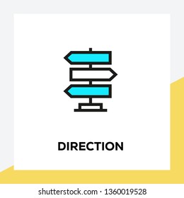 DIRECTION LINE ICON SET