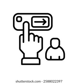 direction line icon. vector icon for your website, mobile, presentation, and logo design.
