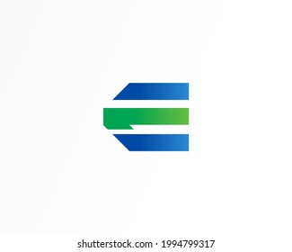 plantilla de diseño de logotipo de formas de línea y dirección