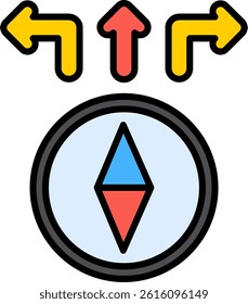 Direction Line Vector Icon Design