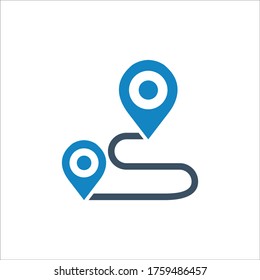 Icono de ubicación de dirección (ilustración vectorial)