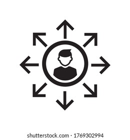  Leitungs-Manager-Symbol (Vektorgrafik)