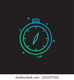 direction navigation compass icon vector design