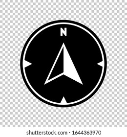 direction / navigation icon  flat vector on transparent background