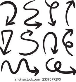 Direction outline speed doodle draw