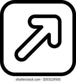  Direction Outline Vector Icon Design
