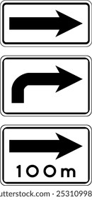 Direction Panels, (PL-GROUP) Panels, Road signs in Turkey, Vienna Convention on Road Signs and Signals