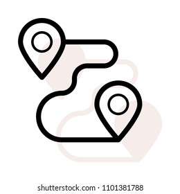 direction pin mark 