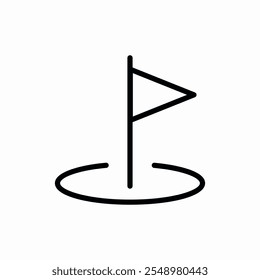 direction position flag icon vector sign