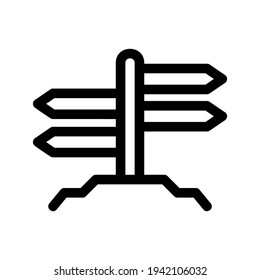 icono de dirección o logotipo símbolo de signo aislado ilustración vectorial - iconos vectoriales de estilo negro de alta calidad
