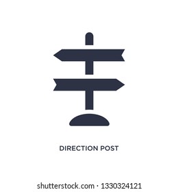 direction post icon. Simple element illustration from airport terminal concept. direction post editable symbol design on white background. Can be use for web and mobile.