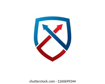 Direction Protect Logo Template, Symbol, Icon