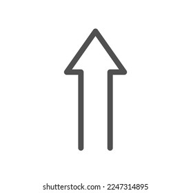 Esquema de icono de dirección y vector lineal.