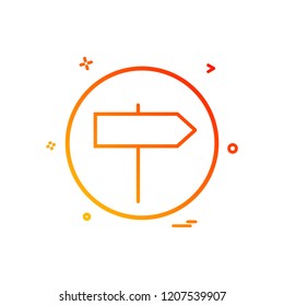 direction right basic icon vector design