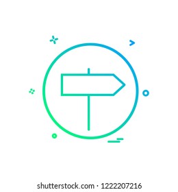 direction right basic icon vector design