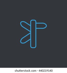 Direction road icon