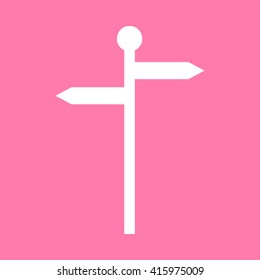 Direction road sign
