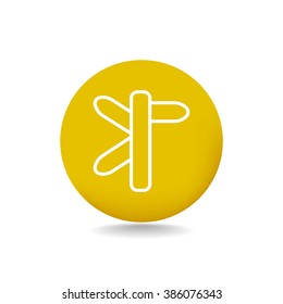 Direction road sign icon