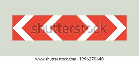Direction road sign on grey background. Modern flat vector illustration. Social media template.