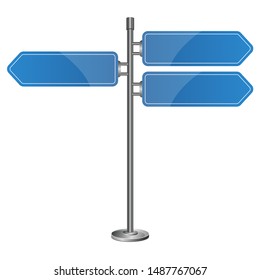 Direction road sign vector design illustration isolated on white background