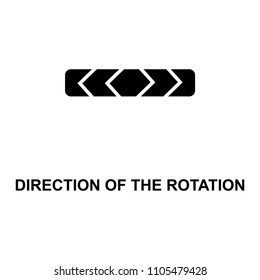 direction of the rotation icon. Element of railway signs for mobile concept and web apps. Detailed direction of the rotation icon can be used for web and mobile. Premium icon on white background