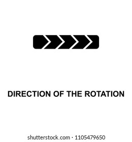 direction of the rotation icon. Element of railway signs for mobile concept and web apps. Detailed direction of the rotation icon can be used for web and mobile. Premium icon on white background