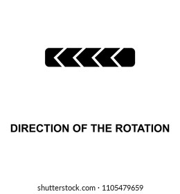 direction of the rotation icon. Element of railway signs for mobile concept and web apps. Detailed direction of the rotation icon can be used for web and mobile. Premium icon on white background