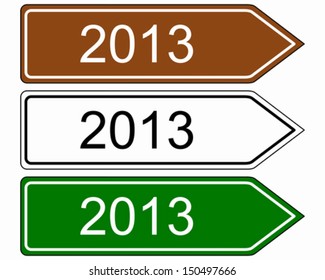 Direction sign 2013