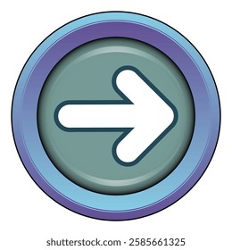 Direction sign in a circle