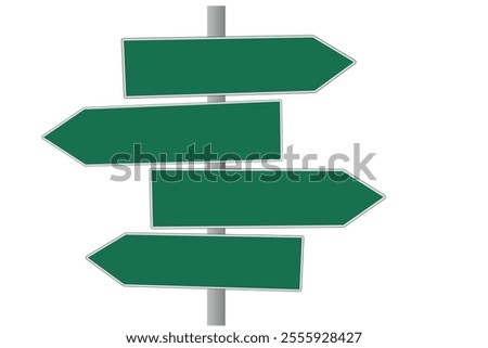 direction sign design, road sign template