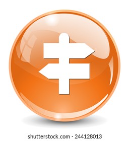 direction sign icon