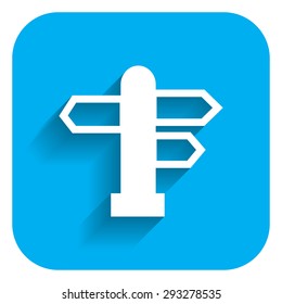 Direction sign icon