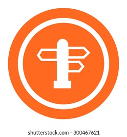 Direction sign icon