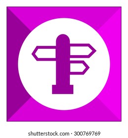 Direction sign icon