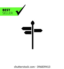 Direction sign icon