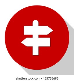 direction sign icon
