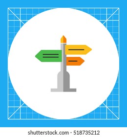 Direction sign icon