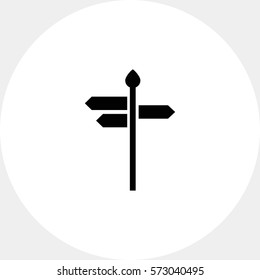 Direction sign icon
