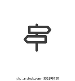 direction sign icon. sign design