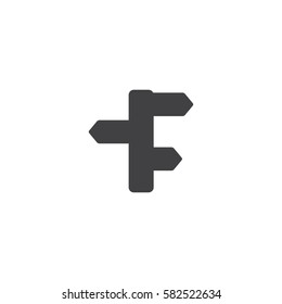direction sign icon. sign design