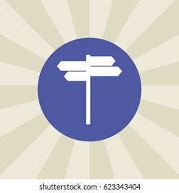 direction sign icon. sign design. background