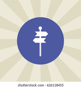 direction sign icon. sign design. background